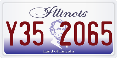 IL license plate Y352065