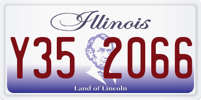 IL license plate Y352066