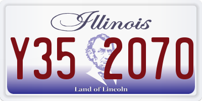 IL license plate Y352070