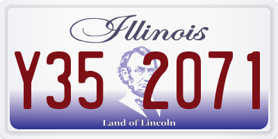 IL license plate Y352071