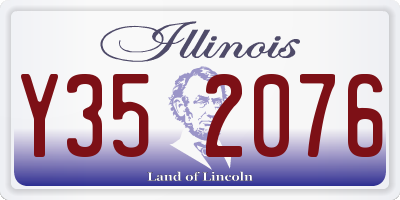 IL license plate Y352076