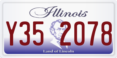 IL license plate Y352078