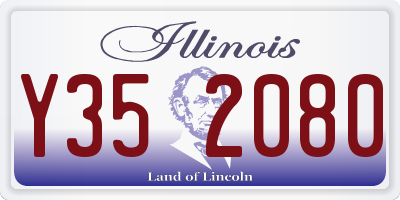 IL license plate Y352080