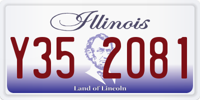 IL license plate Y352081