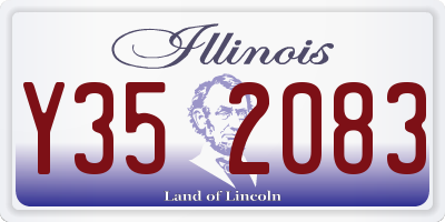 IL license plate Y352083