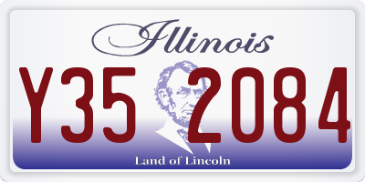 IL license plate Y352084