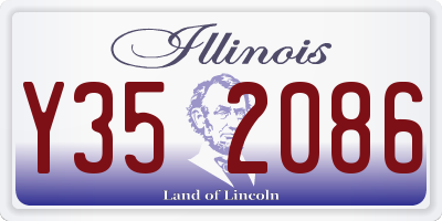 IL license plate Y352086