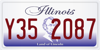 IL license plate Y352087