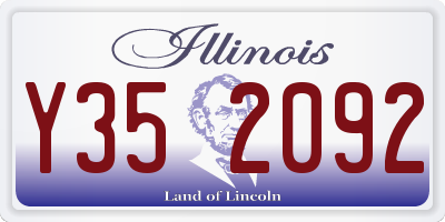 IL license plate Y352092