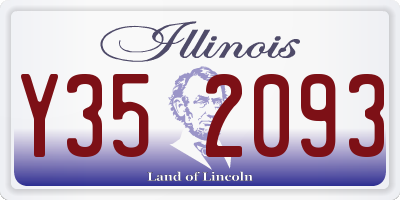 IL license plate Y352093