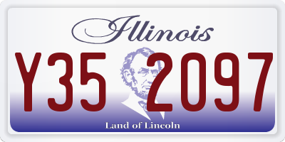 IL license plate Y352097