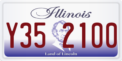IL license plate Y352100