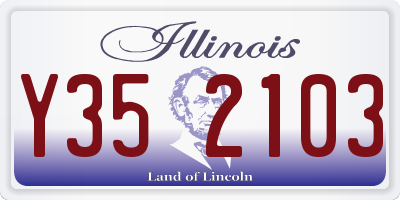 IL license plate Y352103