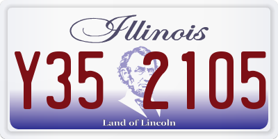 IL license plate Y352105