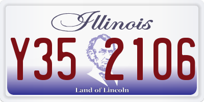 IL license plate Y352106