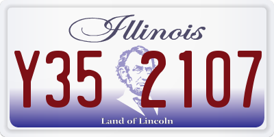 IL license plate Y352107