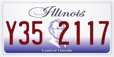 IL license plate Y352117
