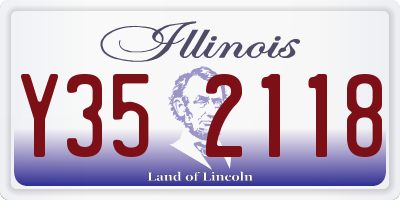 IL license plate Y352118