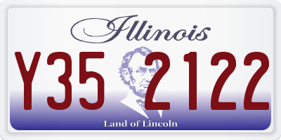 IL license plate Y352122