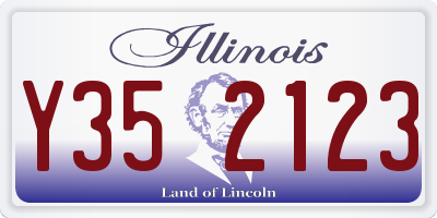 IL license plate Y352123