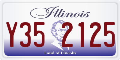 IL license plate Y352125