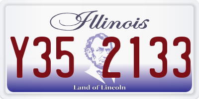 IL license plate Y352133