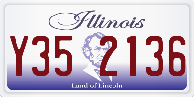 IL license plate Y352136