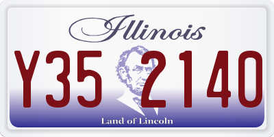 IL license plate Y352140