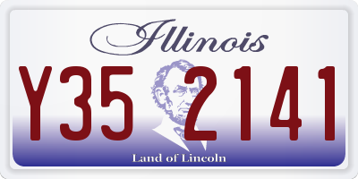 IL license plate Y352141