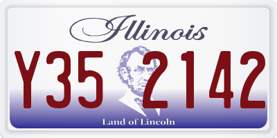IL license plate Y352142