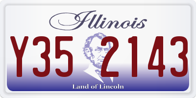 IL license plate Y352143