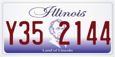 IL license plate Y352144