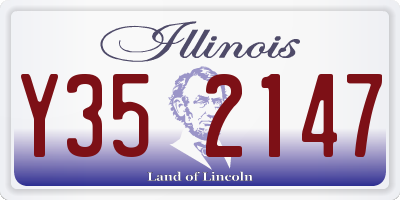 IL license plate Y352147