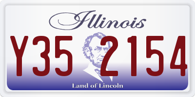 IL license plate Y352154
