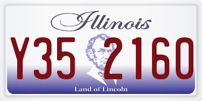 IL license plate Y352160