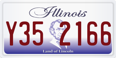 IL license plate Y352166