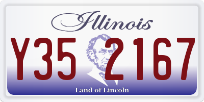 IL license plate Y352167