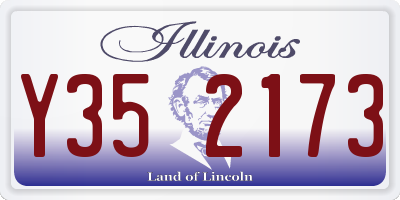 IL license plate Y352173