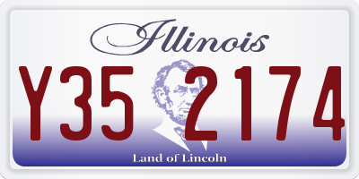 IL license plate Y352174