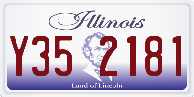 IL license plate Y352181