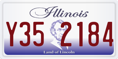 IL license plate Y352184