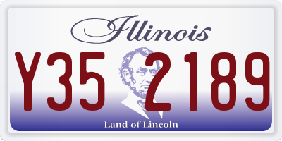 IL license plate Y352189
