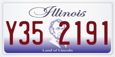 IL license plate Y352191
