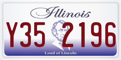 IL license plate Y352196
