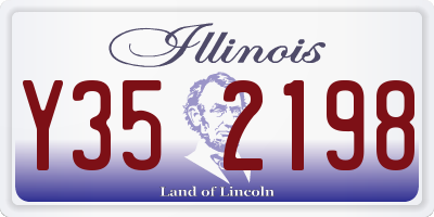 IL license plate Y352198