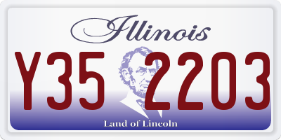 IL license plate Y352203