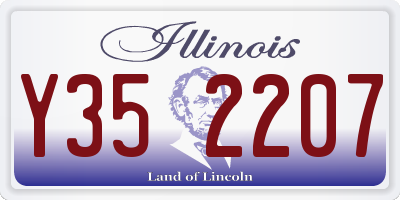 IL license plate Y352207
