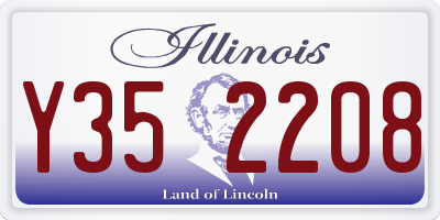 IL license plate Y352208