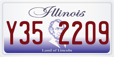 IL license plate Y352209