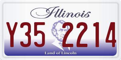 IL license plate Y352214